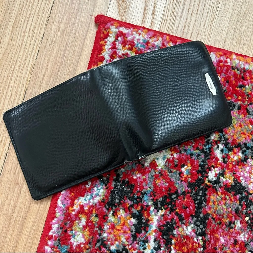Salvatore Ferragamo Black Bill Fold Wallet